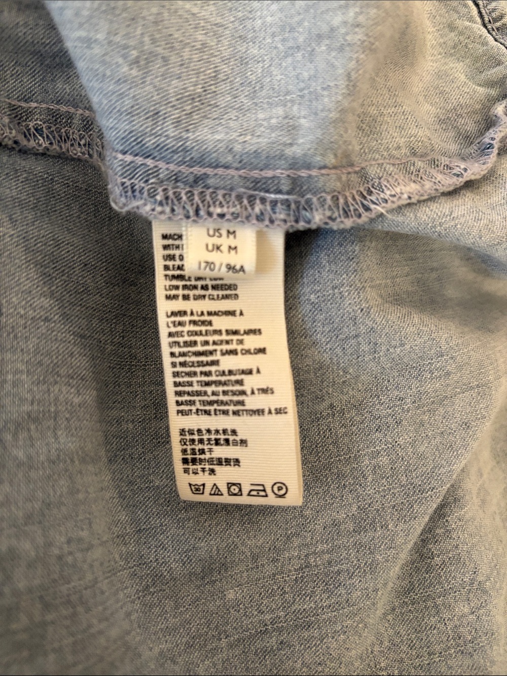 Free People Sz Medium denim dress NWOT SOLD OUT - Picture 15 of 16